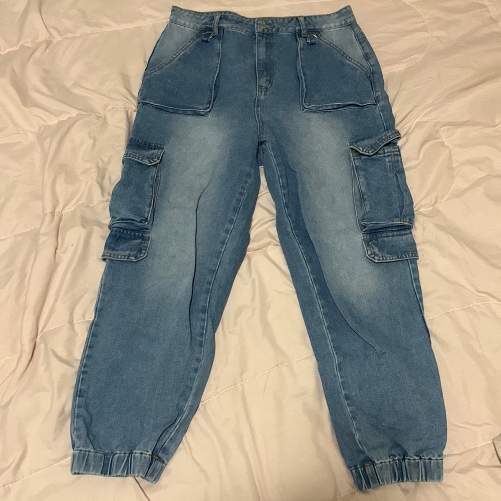 Light wash Jean joggers
